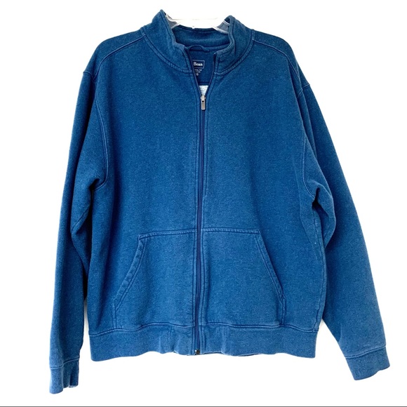 L.L. Bean Other - L.L.Bean Full Zipped Blue Hoodie Sweatshirt - Sz L